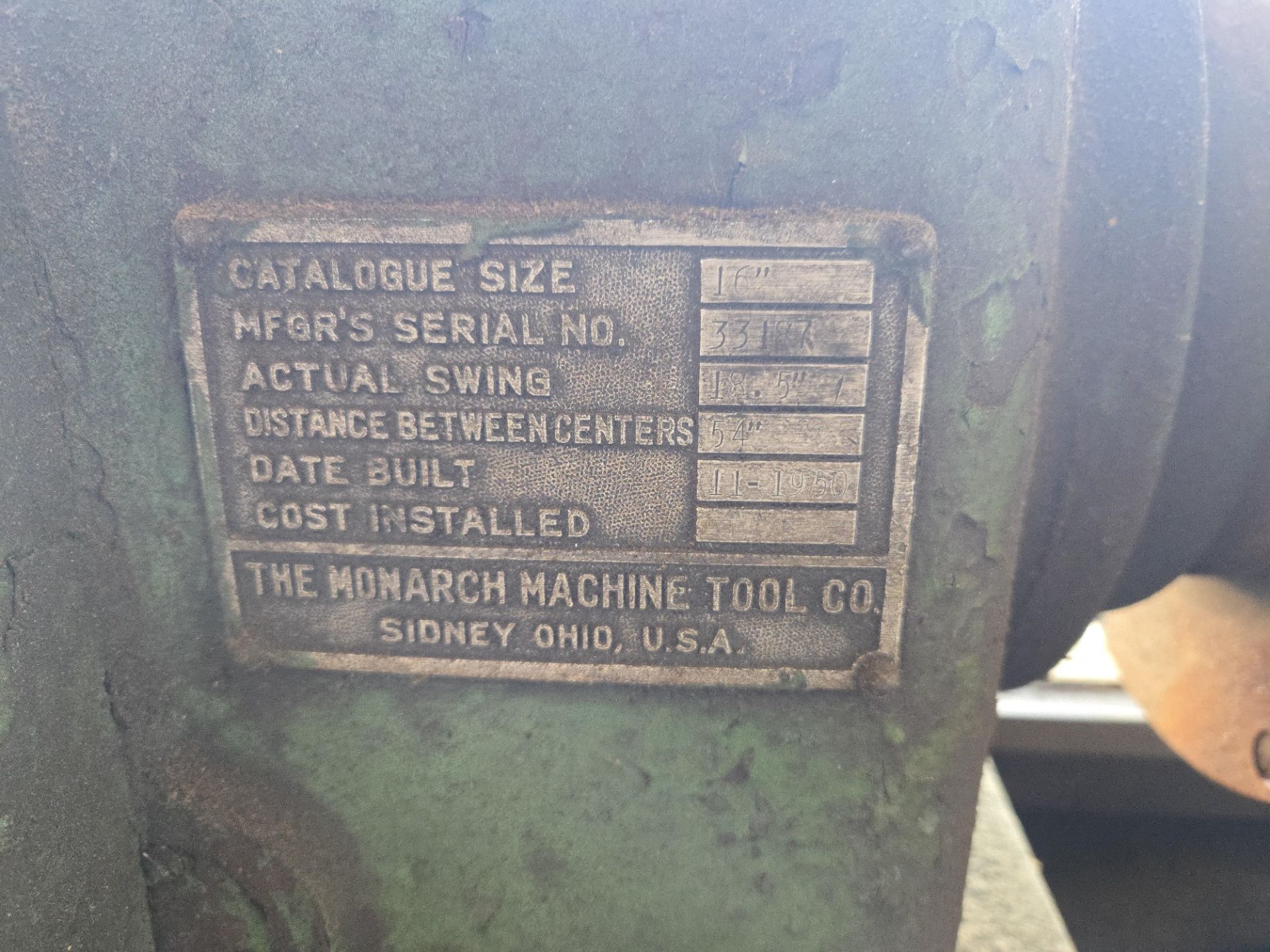 Monarch Machine 16