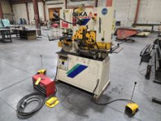 2008 Geka Hydracrop 55, Capacity: 55 Ton Punch, 4-1/2” x 4-1/2” x 3/8” angle