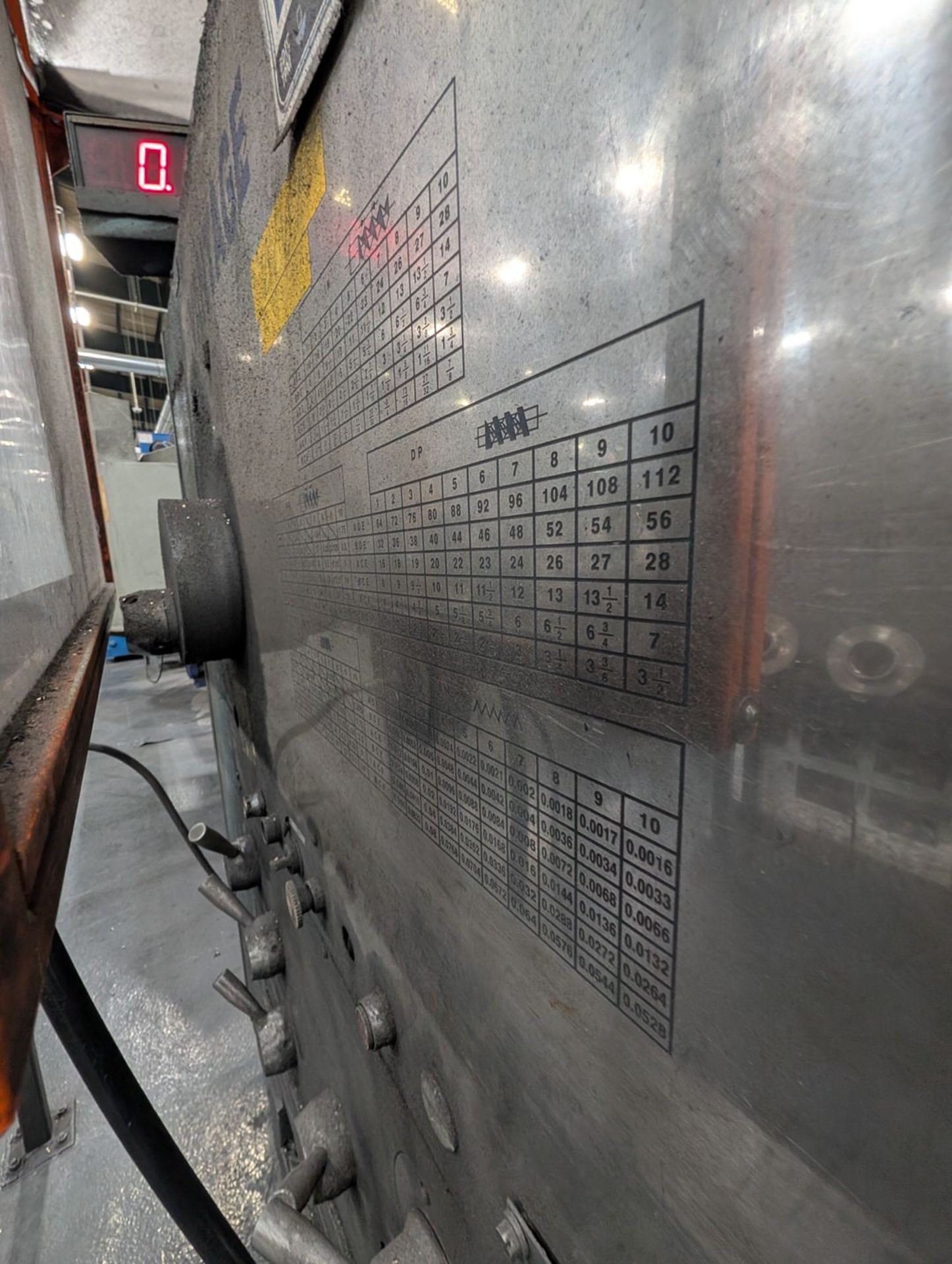 2009 Kuraki PA3512030 Manual Lathe 28" 4-Jaw Chuck; 460/3/60; Apprx. 120" distance between - Image 9 of 17