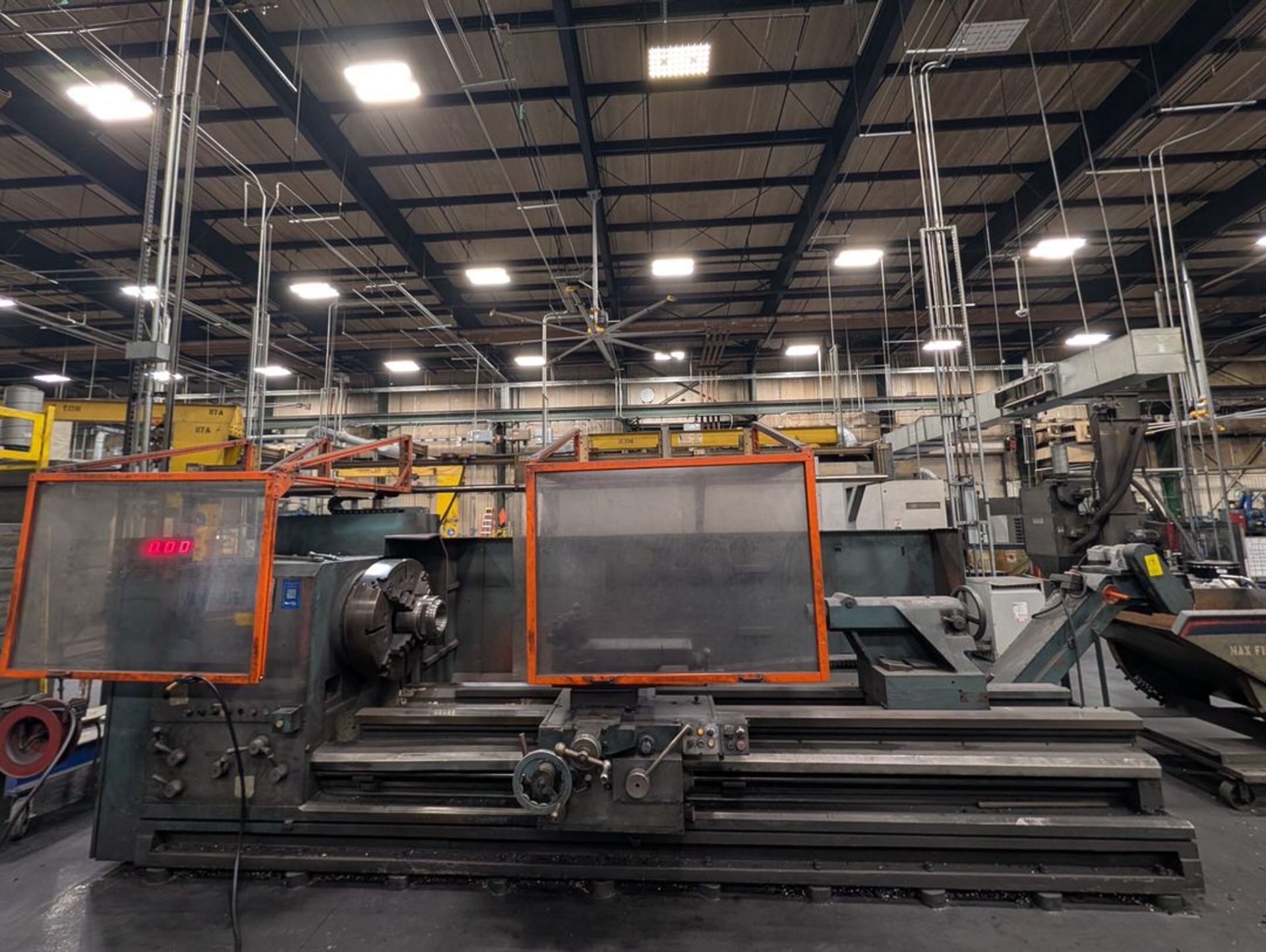 2009 Kuraki PA3512030 Manual Lathe 28" 4-Jaw Chuck; 460/3/60; Apprx. 120" distance between
