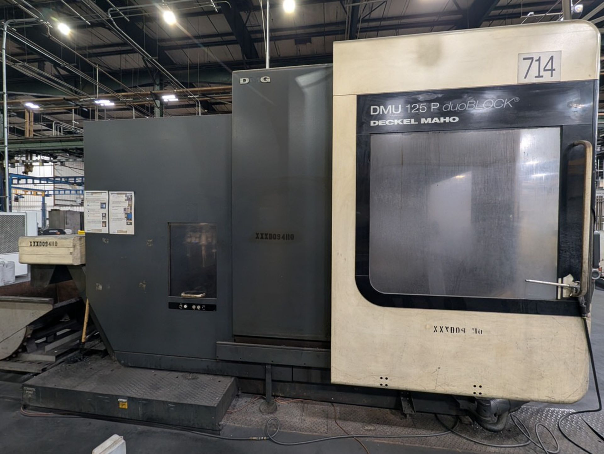 2009 DMG Mori DMU 125 P 5-Axis CNC Machining Center 230/3/60; W/ Heidenhain MillPlus iT Control - Image 7 of 20