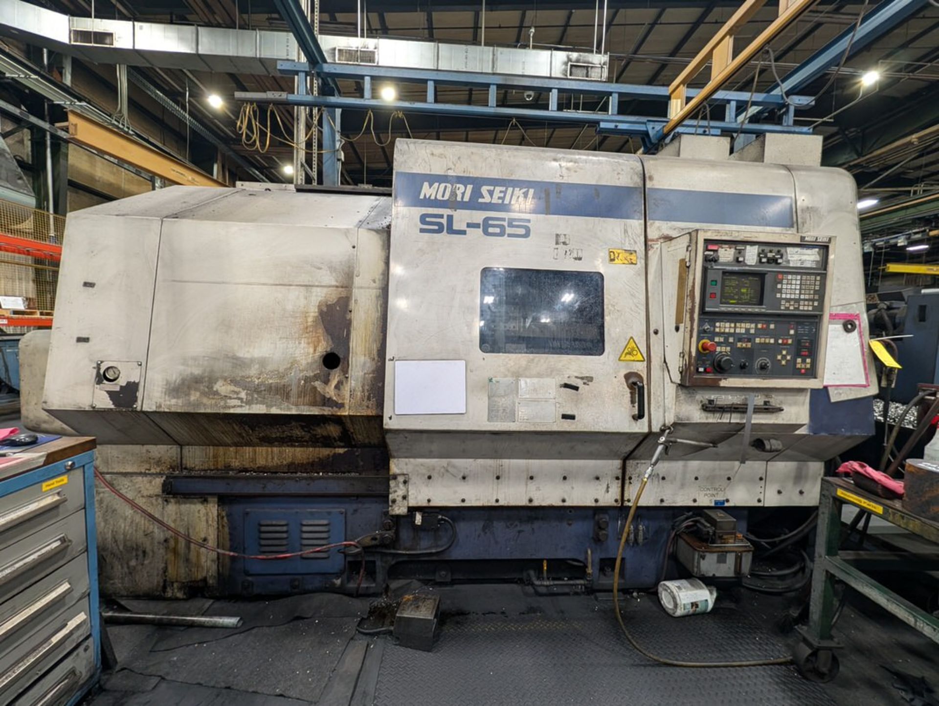 Mori Seiki SL-65 CNC Lathe 220/3/60, W/ Mori Seiki MSC-516 Control; W/ Hyd Unit; W/ Chip Conveyor;