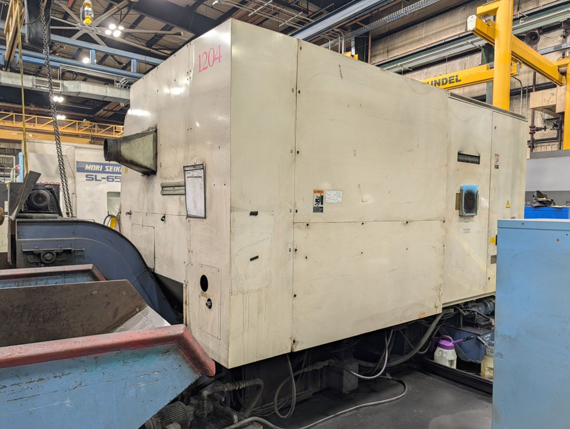 Mori Seiki SL-65 CNC Lathe 220/3/60, W/ Mori Seiki MSC-516 Control; W/ Hyd Unit; W/ Chip Conveyor; - Image 16 of 18