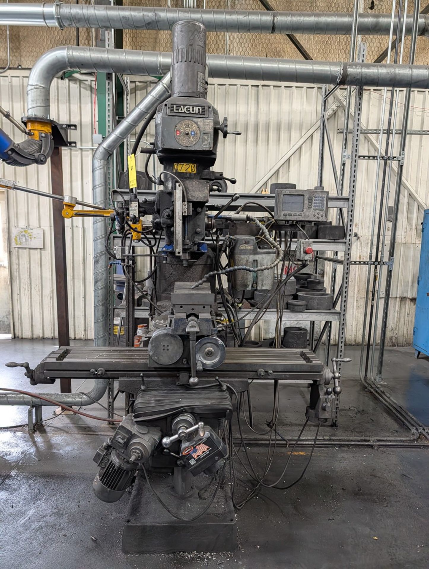 Lagun LTV-2 Milling Machine 10"x50" Table; W/ Acu-Rite Control; W/ 7-Drawer Modular Cabinet W/