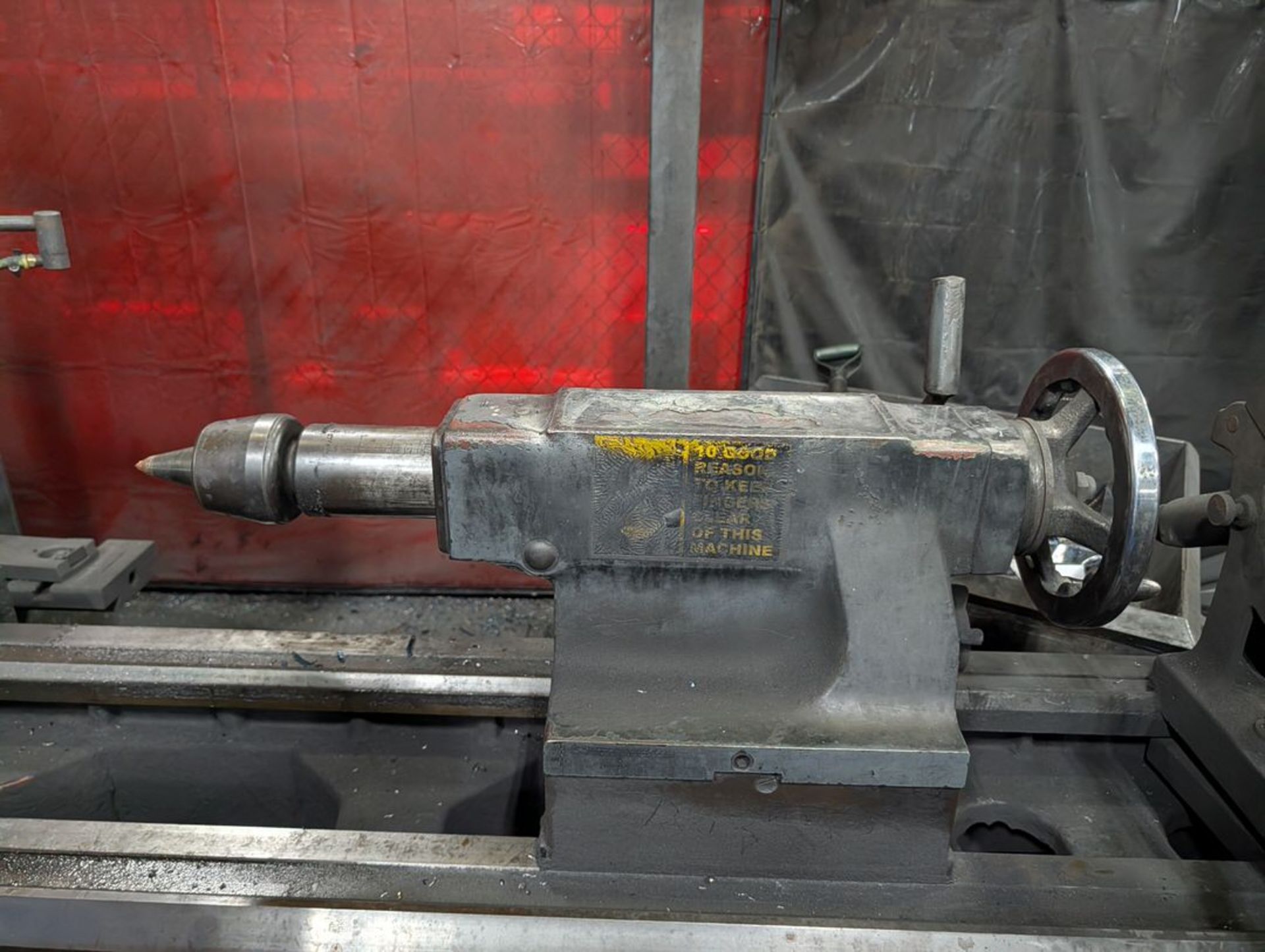 Hwacheon Manual Lathe Apprx. 20" 3-Jaw Chuck, Apprx. 76" distance between centers, , Apprx. 24-26" - Image 5 of 16