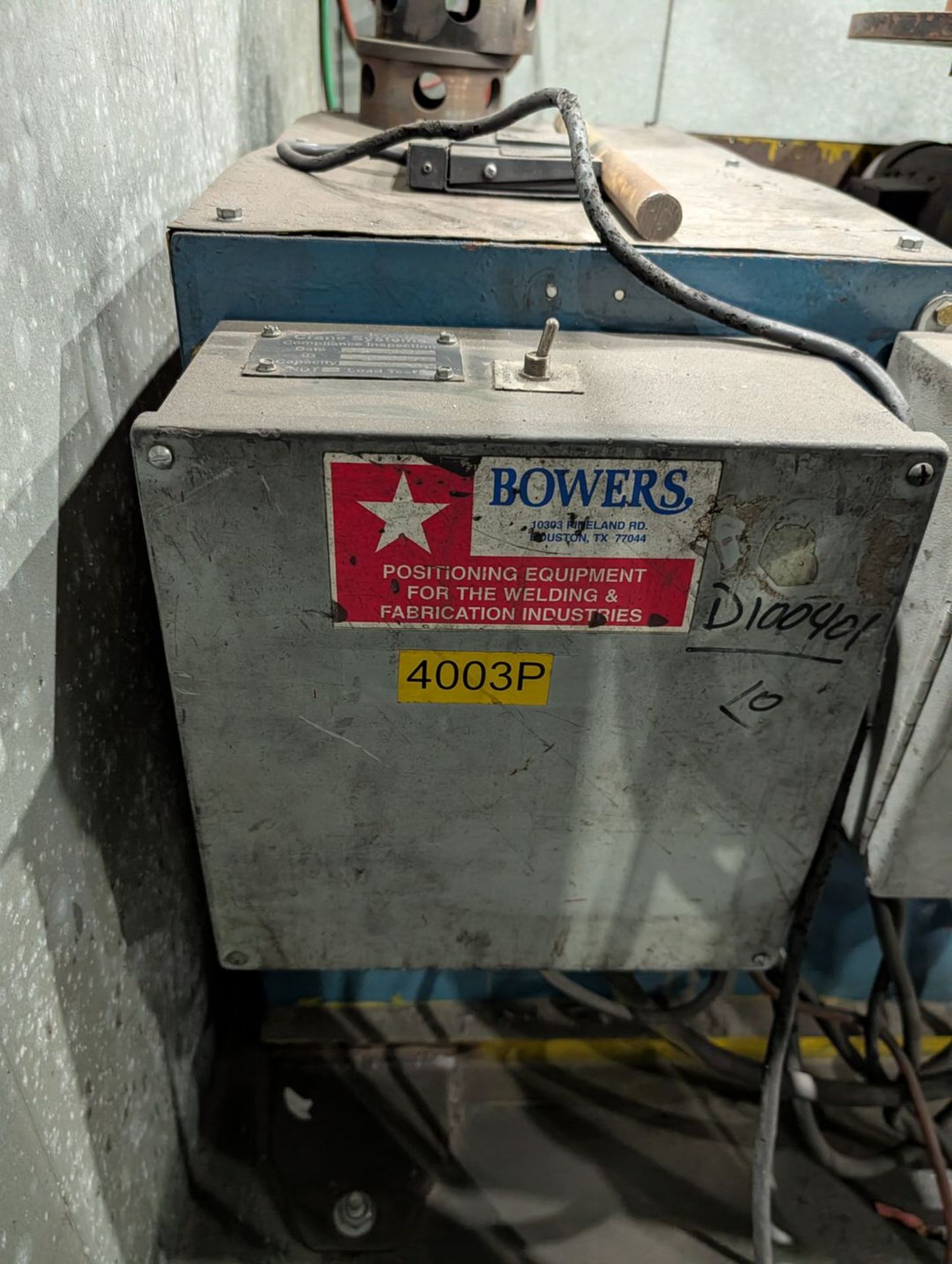 Bowers P1000 18" 3-Jaw Positioner 1K Cap. - Image 4 of 7