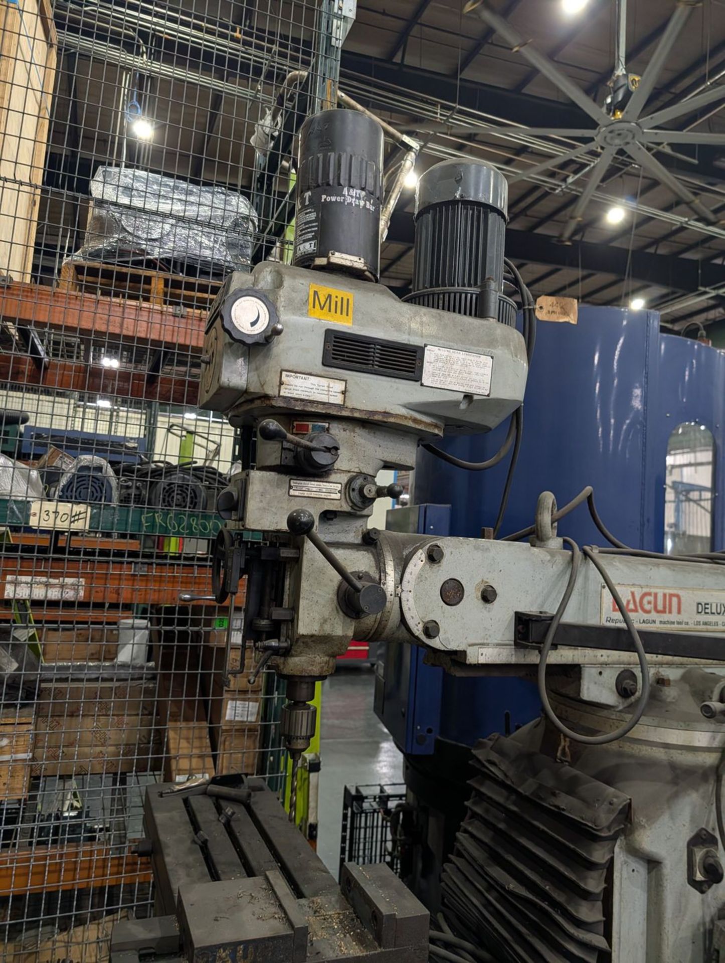 Lagun Deluxe-3L Milling Machine 11"x58" Table; W/ Acu-Rite Control; W/ Safety Guard (Parts only - Image 11 of 11