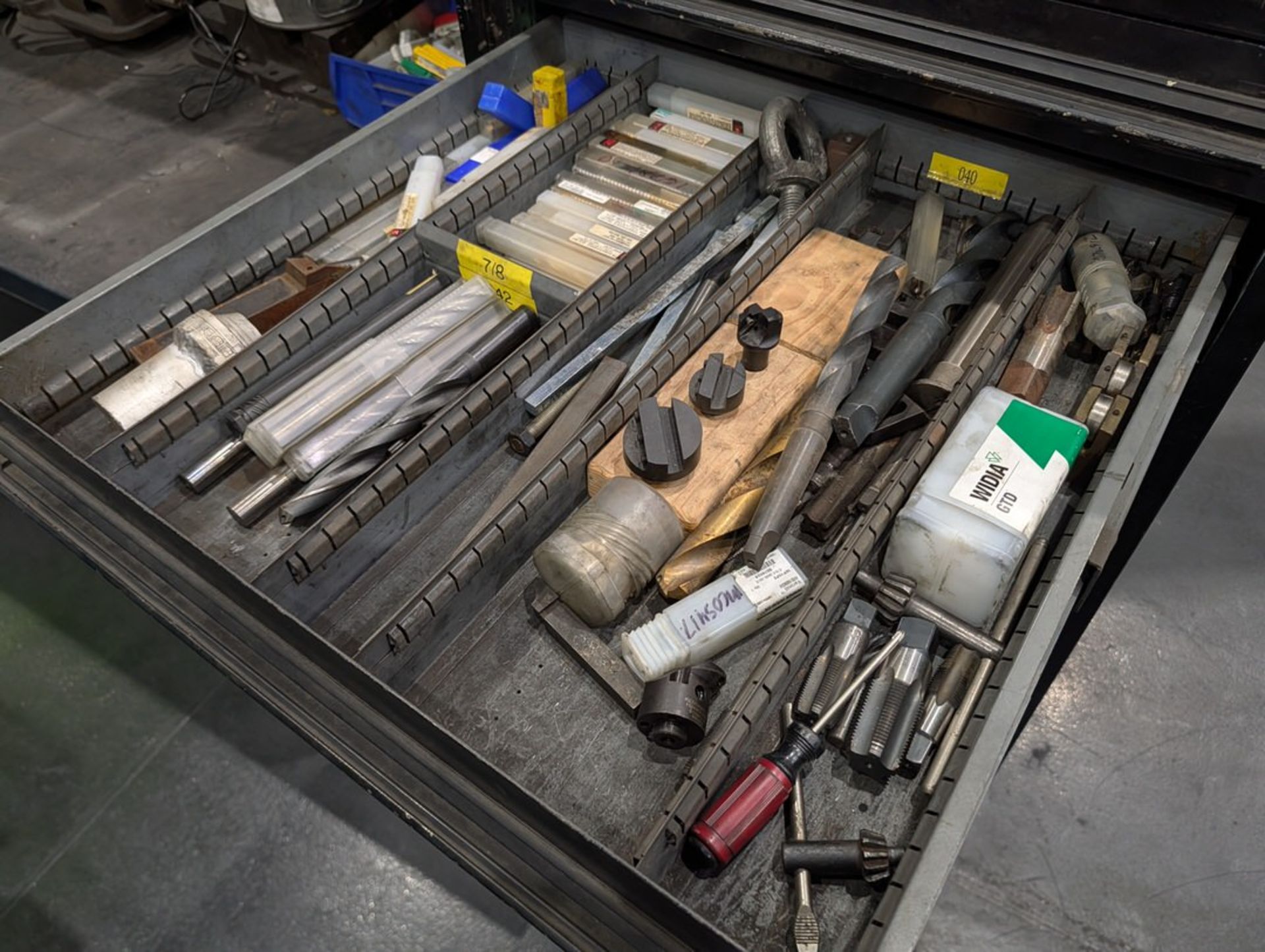 Assorted Mill & Lathe Tooling W/ 12-Drawer Modular Cabinet - Image 8 of 31