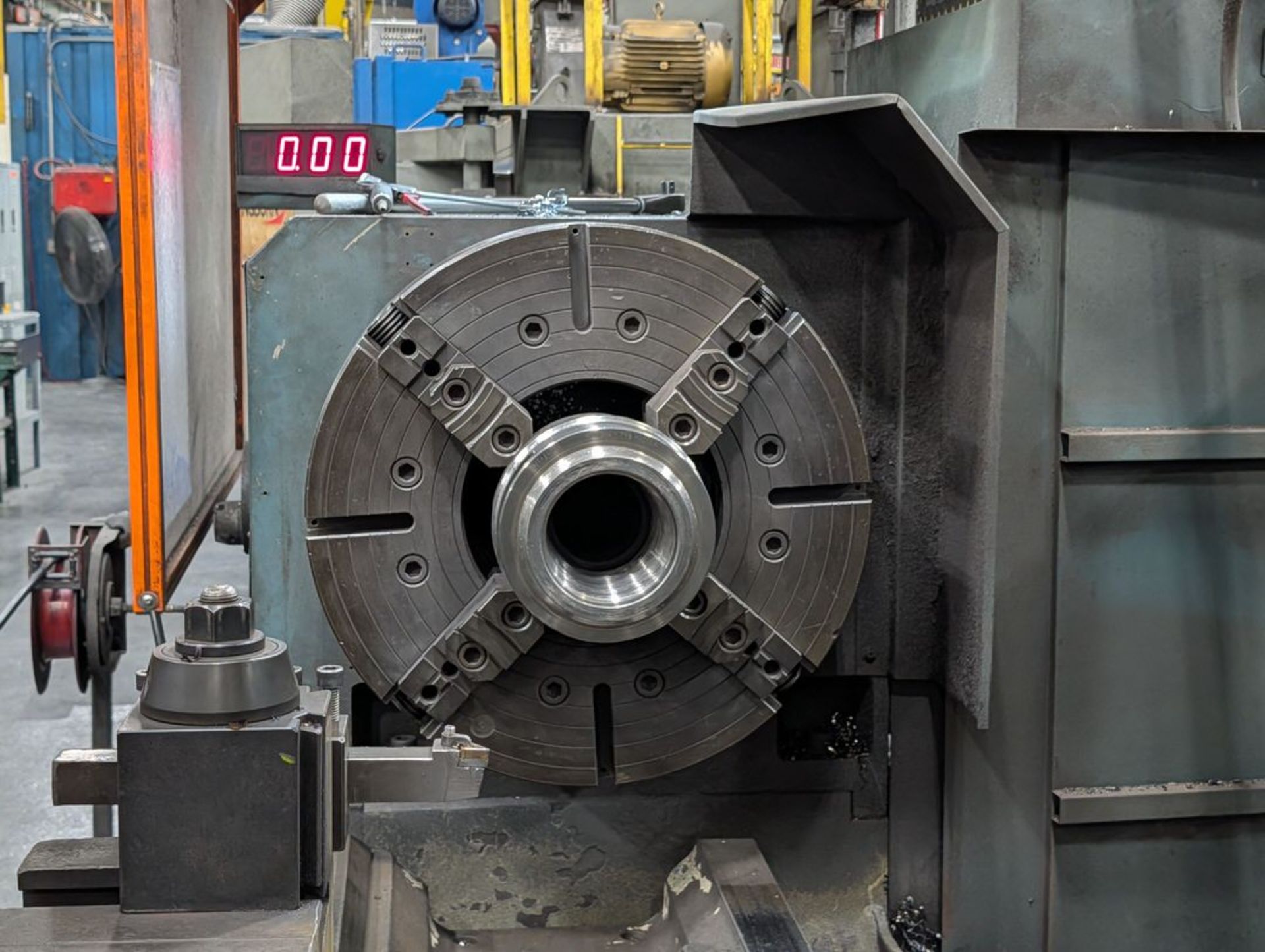 2009 Kuraki PA3512030 Manual Lathe 28" 4-Jaw Chuck; 460/3/60; Apprx. 120" distance between - Image 14 of 17