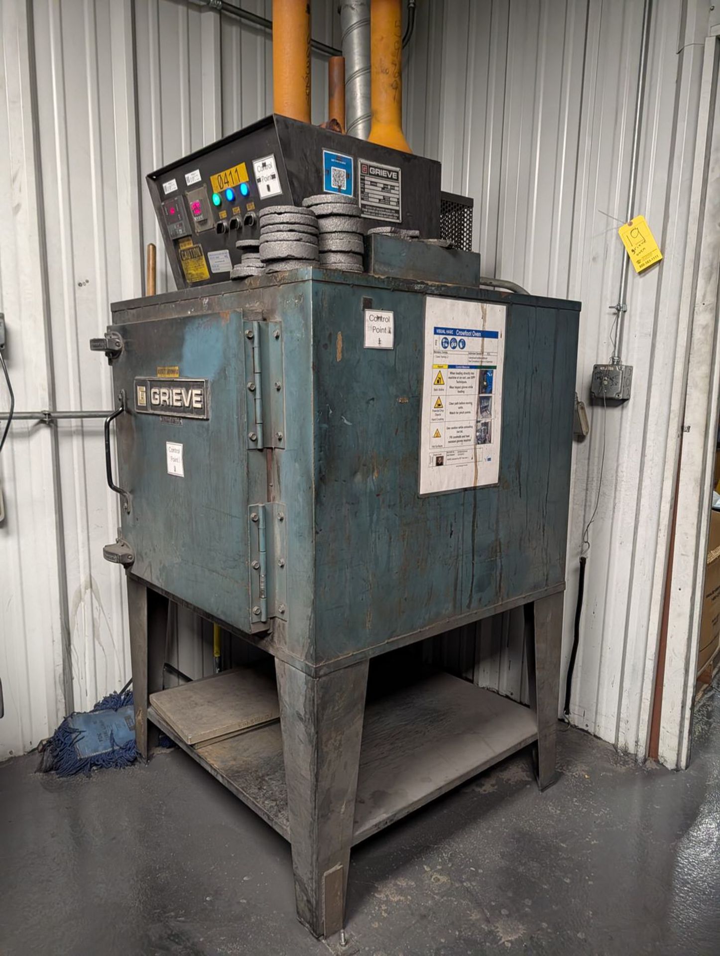 Grieve AA-500 Crowfoot Oven 460/3/60, 500F, 1/3hp; Dims: 5' x 4' x 6'