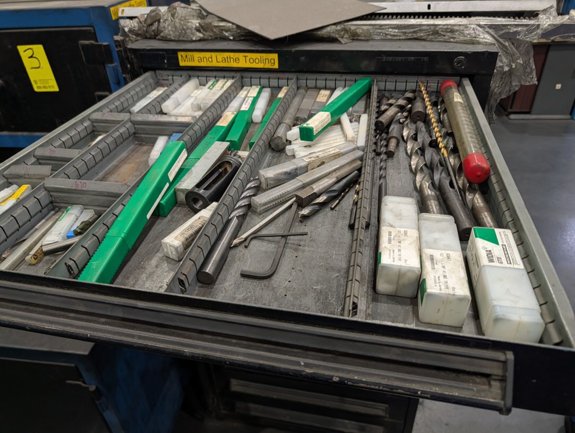 Assorted Mill & Lathe Tooling W/ 12-Drawer Modular Cabinet - Image 4 of 31