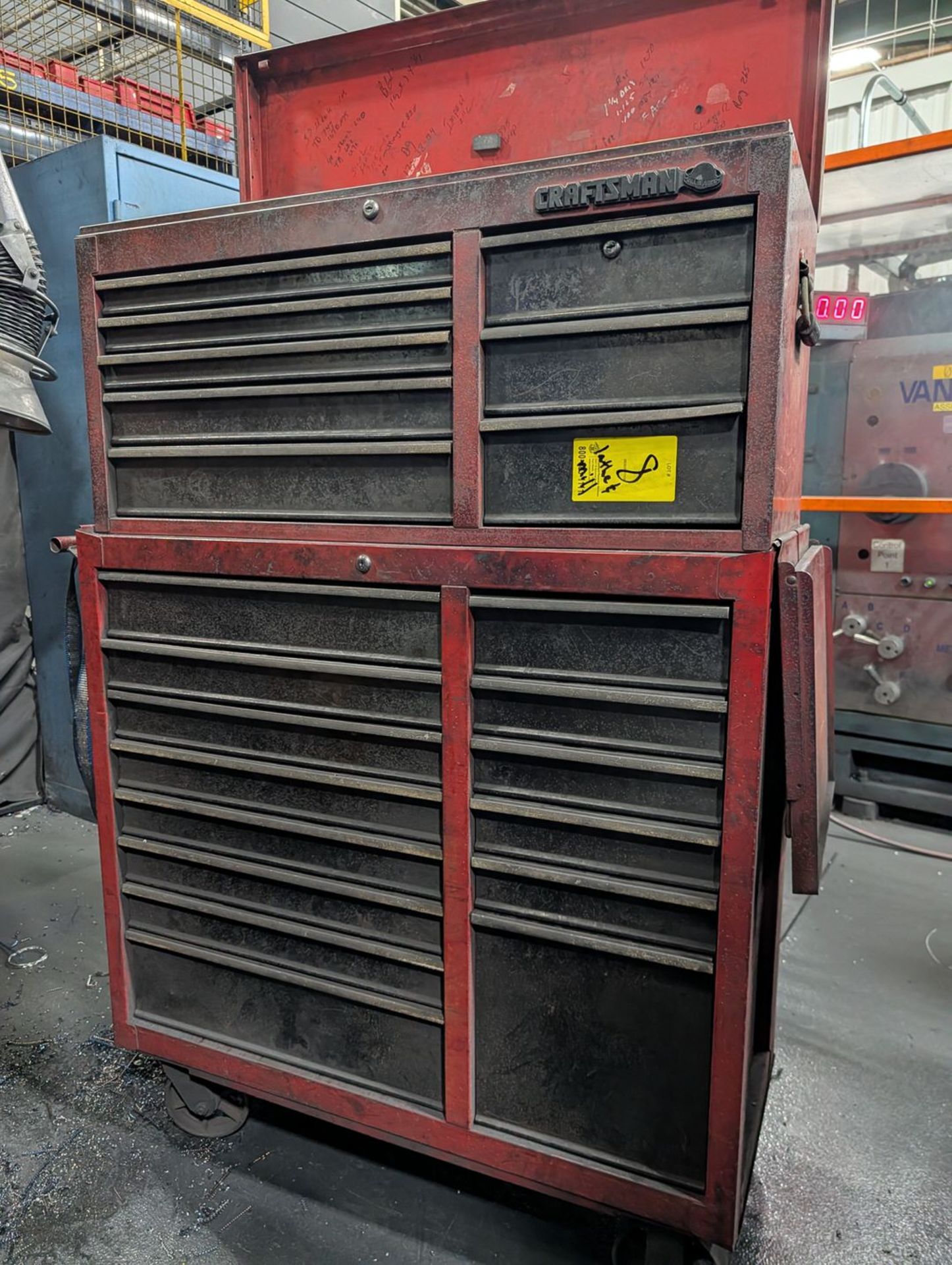 Craftsman Rolling Tool Box W/ Assorted tooling - Image 2 of 16