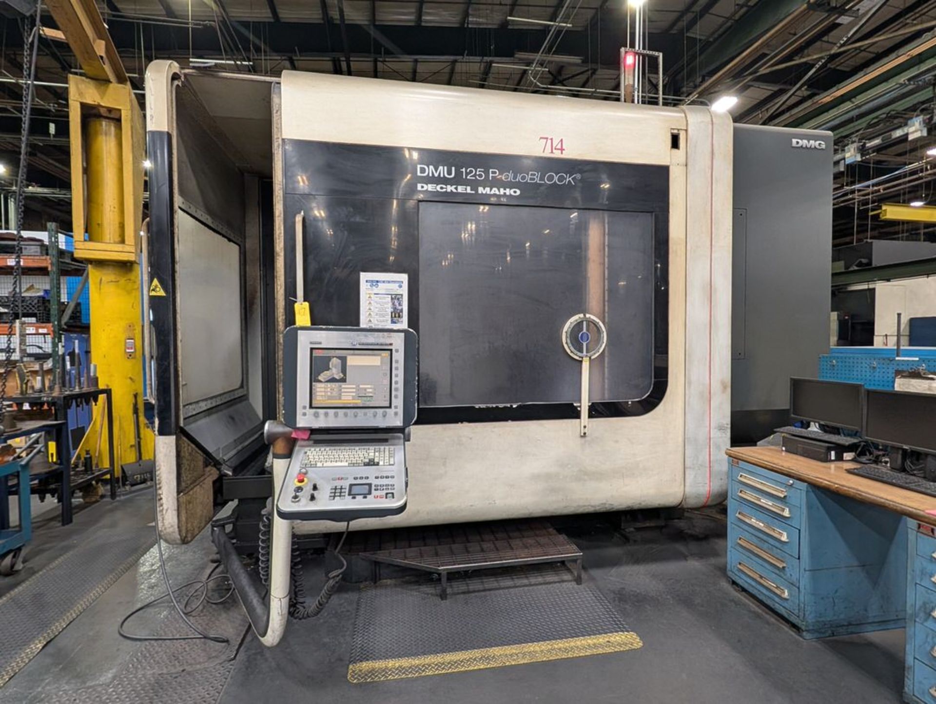 2009 DMG Mori DMU 125 P 5-Axis CNC Machining Center 230/3/60; W/ Heidenhain MillPlus iT Control - Image 2 of 20