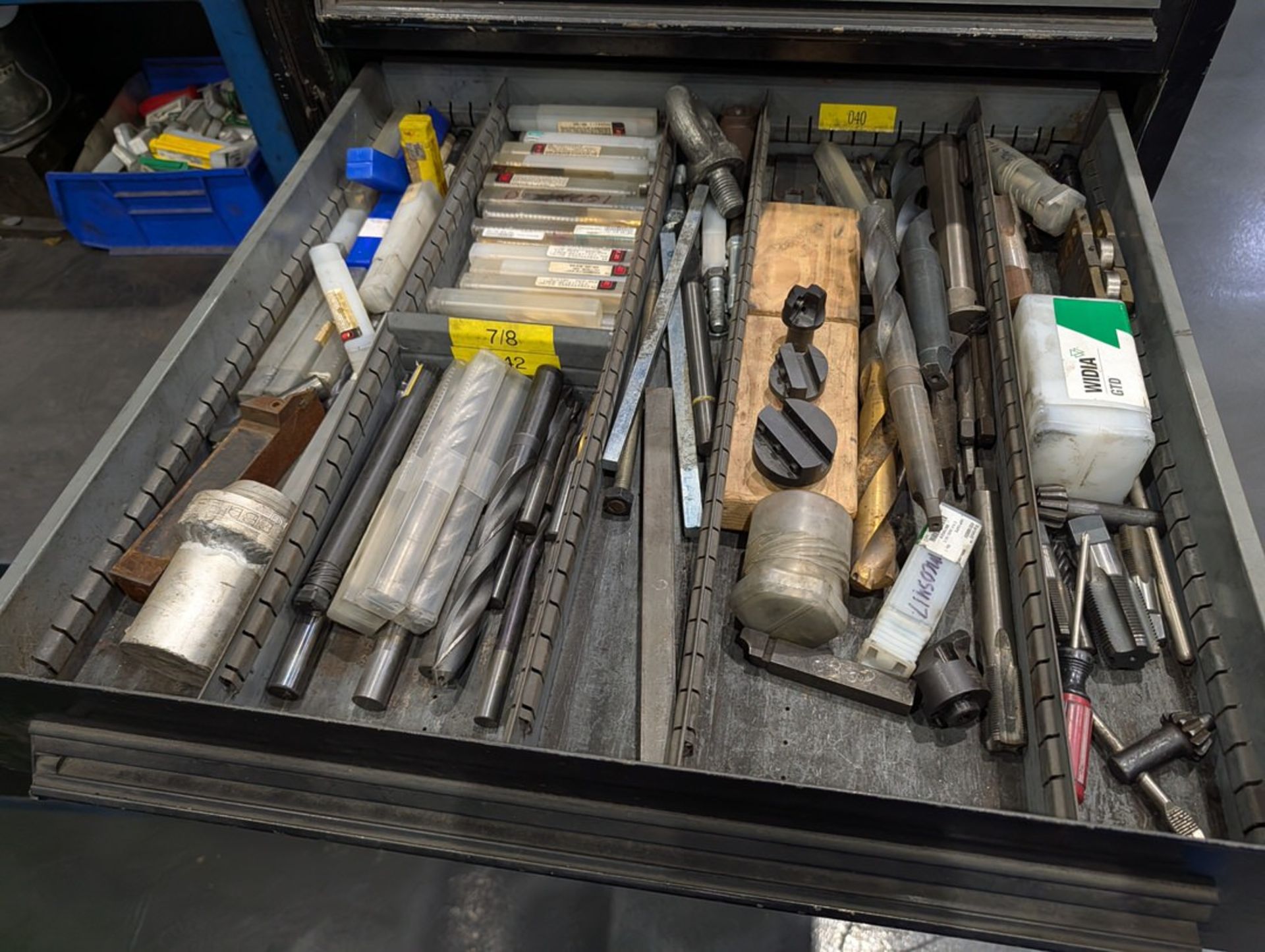 Assorted Mill & Lathe Tooling W/ 12-Drawer Modular Cabinet - Image 9 of 31