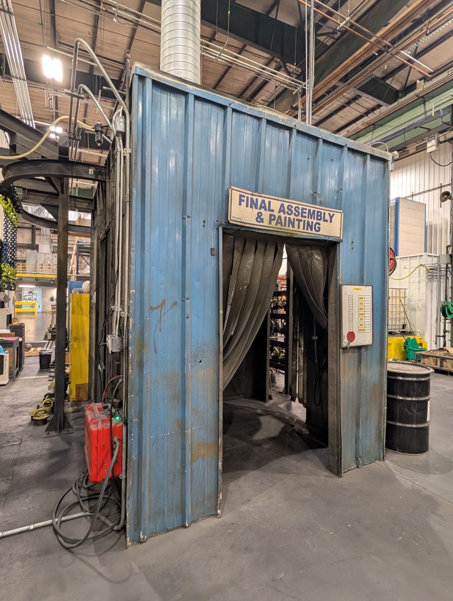 Sherwin Williams Paint Booth 10'8" x 8'4" x 10'3-1/2"H (Booth Only-Monorail Excluded) - Image 4 of 10