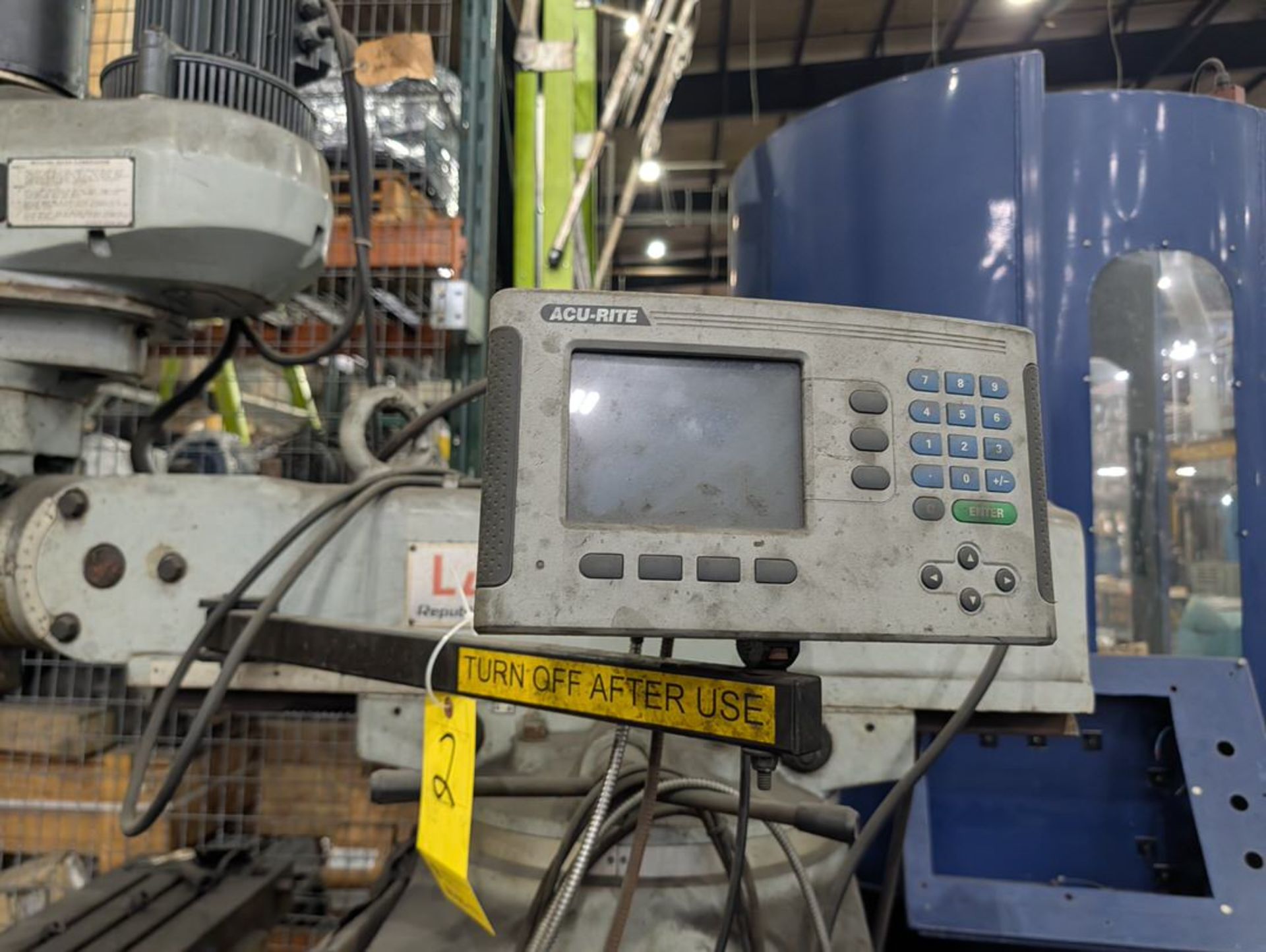 Lagun Deluxe-3L Milling Machine 11"x58" Table; W/ Acu-Rite Control; W/ Safety Guard (Parts only - Image 5 of 11