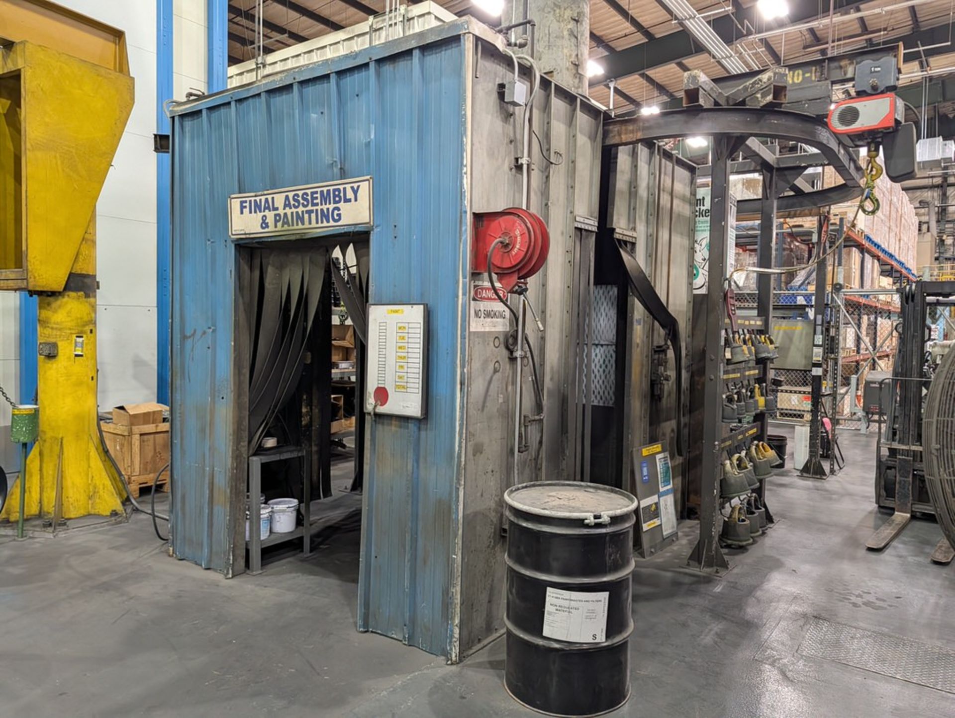 Sherwin Williams Paint Booth 10'8" x 8'4" x 10'3-1/2"H (Booth Only-Monorail Excluded) - Image 2 of 10