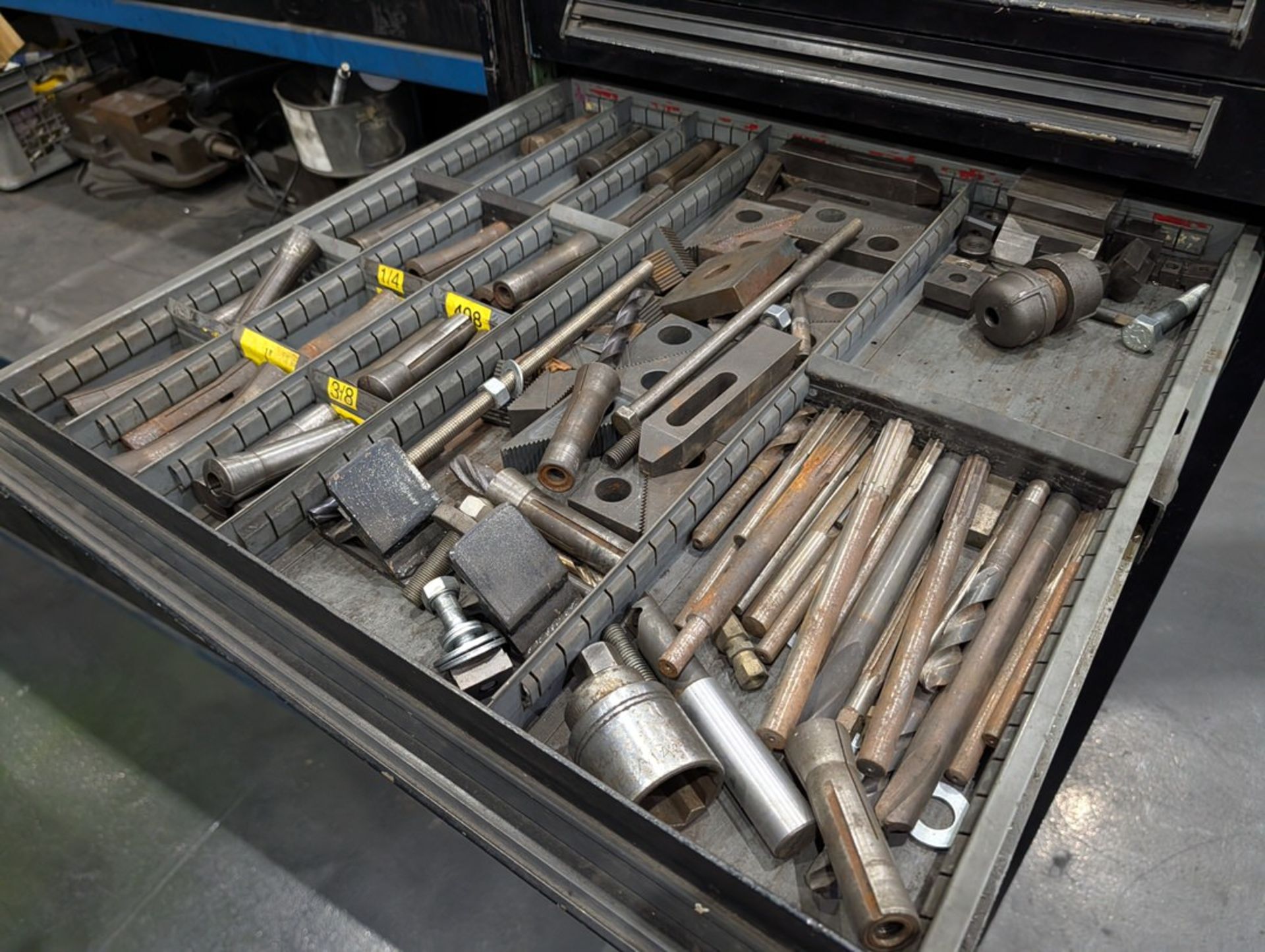 Assorted Mill & Lathe Tooling W/ 12-Drawer Modular Cabinet - Image 7 of 31