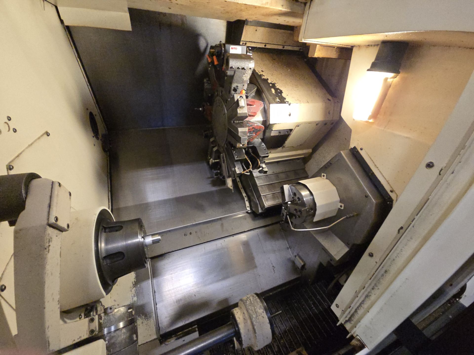 2014 Mazak Quick Turn Nexus 250-II MSY CNC Lathe w/ 12 Slot Turret, LNS Sprint S3 Bar Feeder, - Image 10 of 19
