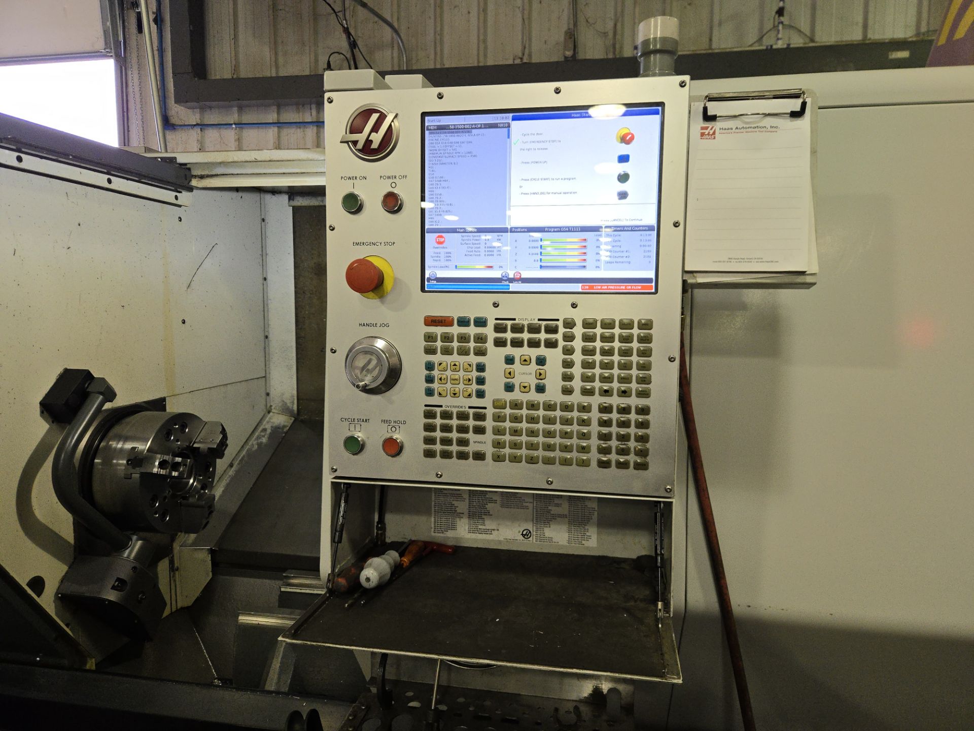 2018 Haas ST-35Y CNC Lathe w/ 24 Slot Turret, Tailstock - Image 12 of 15