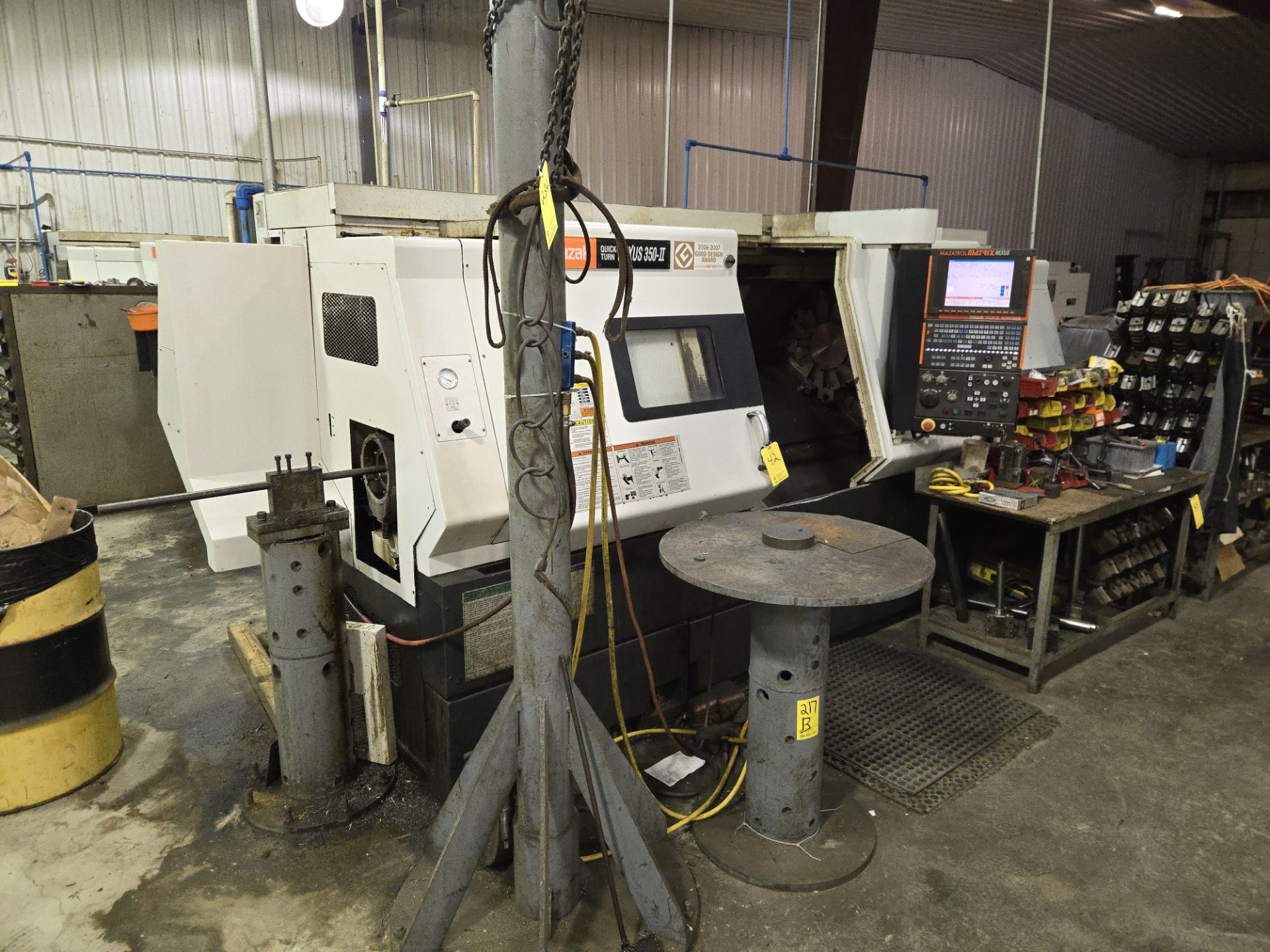 2008 Mazak Quick Turn Nexus 350-II CNC Lathe w/ 12 Slot Turret, Tailstock, Mazatrol Matrix Nexus