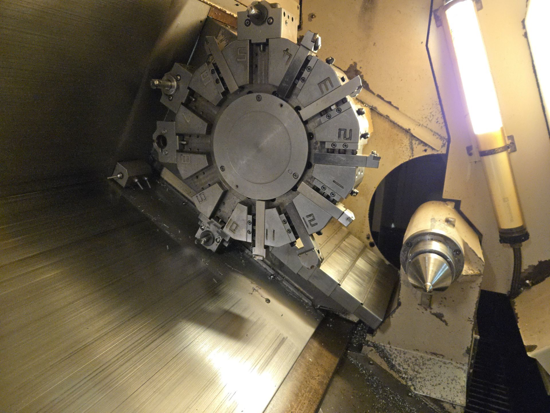 2008 Mazak Quick Turn Nexus 350-II CNC Lathe w/ 12 Slot Turret, Tailstock, Mazatrol Matrix Nexus - Image 7 of 17