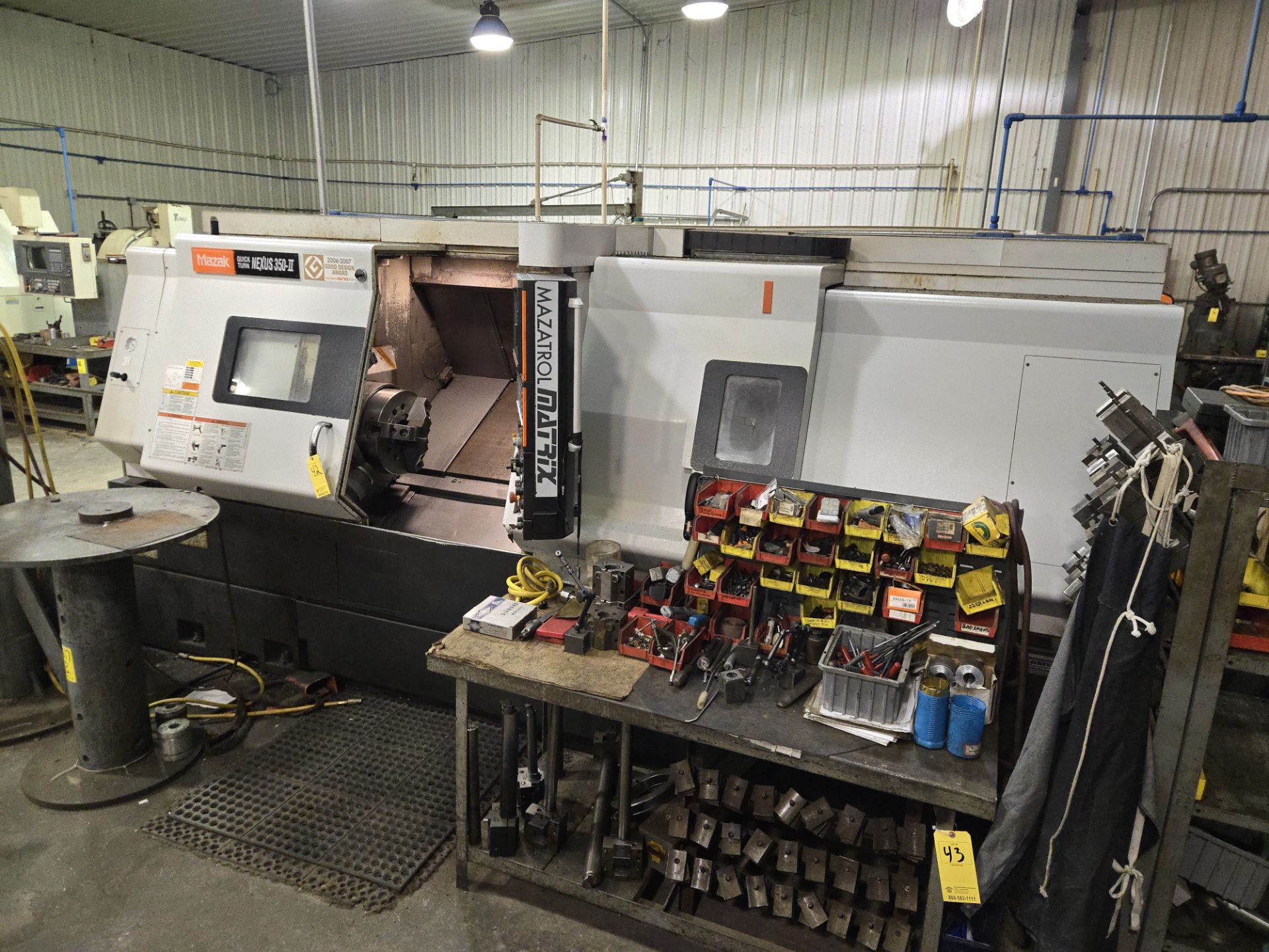 2008 Mazak Quick Turn Nexus 350-II CNC Lathe w/ 12 Slot Turret, Tailstock, Mazatrol Matrix Nexus - Image 2 of 17