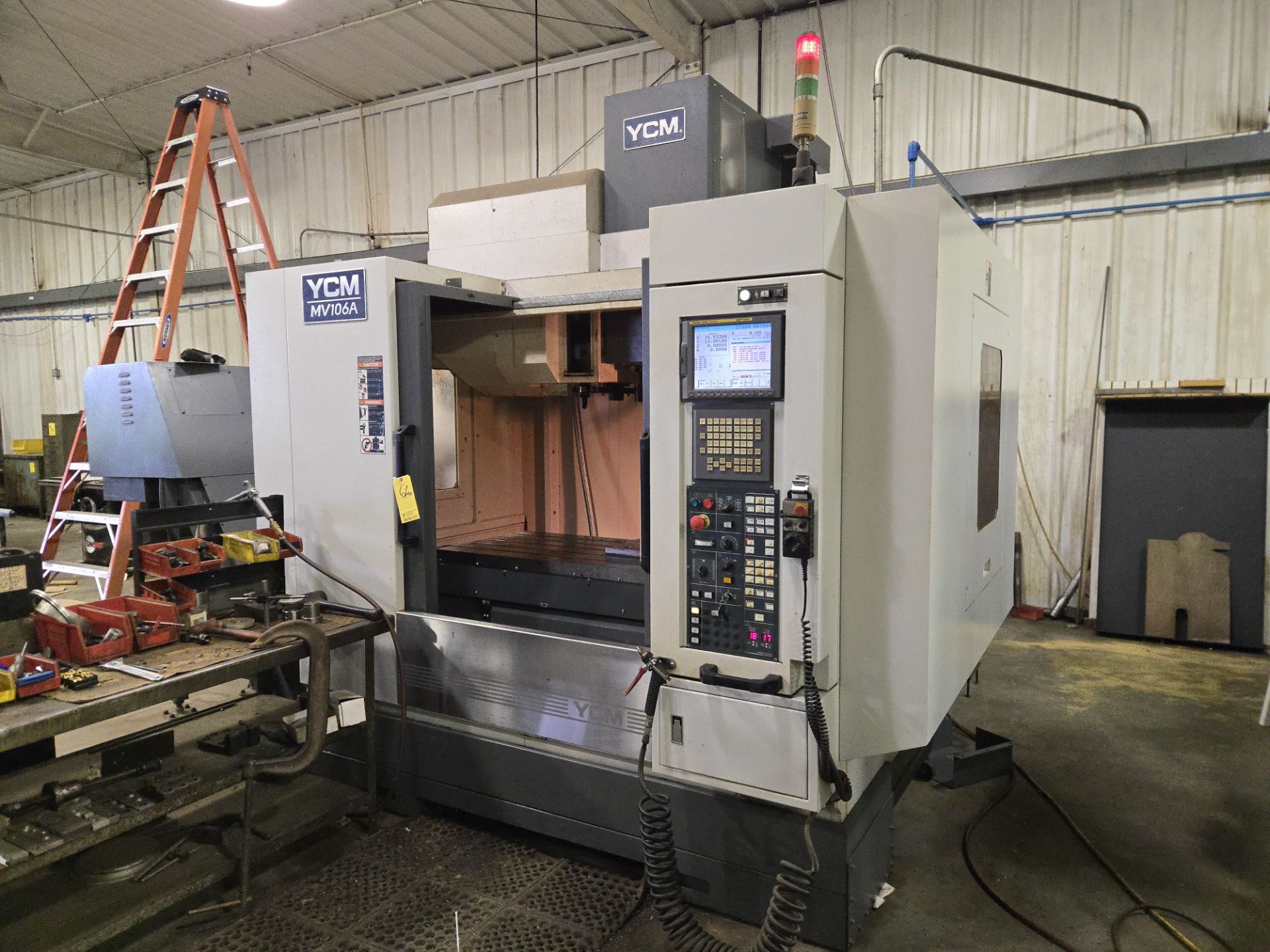2010 YCM MV106A VMC w/ 30 Slot ATC, Yeong Chin Fanuc MXP-200i Controller