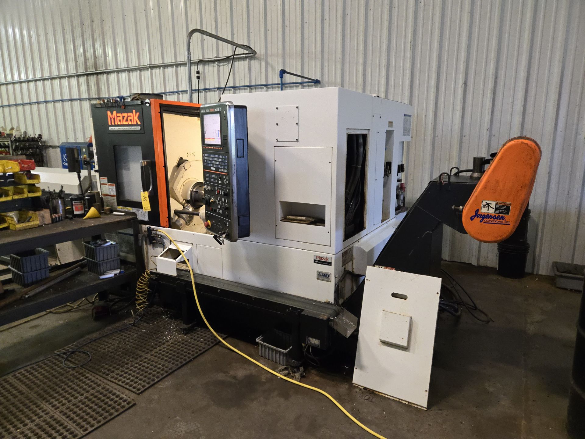 2014 Mazak Quick Turn Nexus 250-II MSY CNC Lathe w/ 12 Slot Turret, LNS Sprint S3 Bar Feeder, - Image 2 of 19
