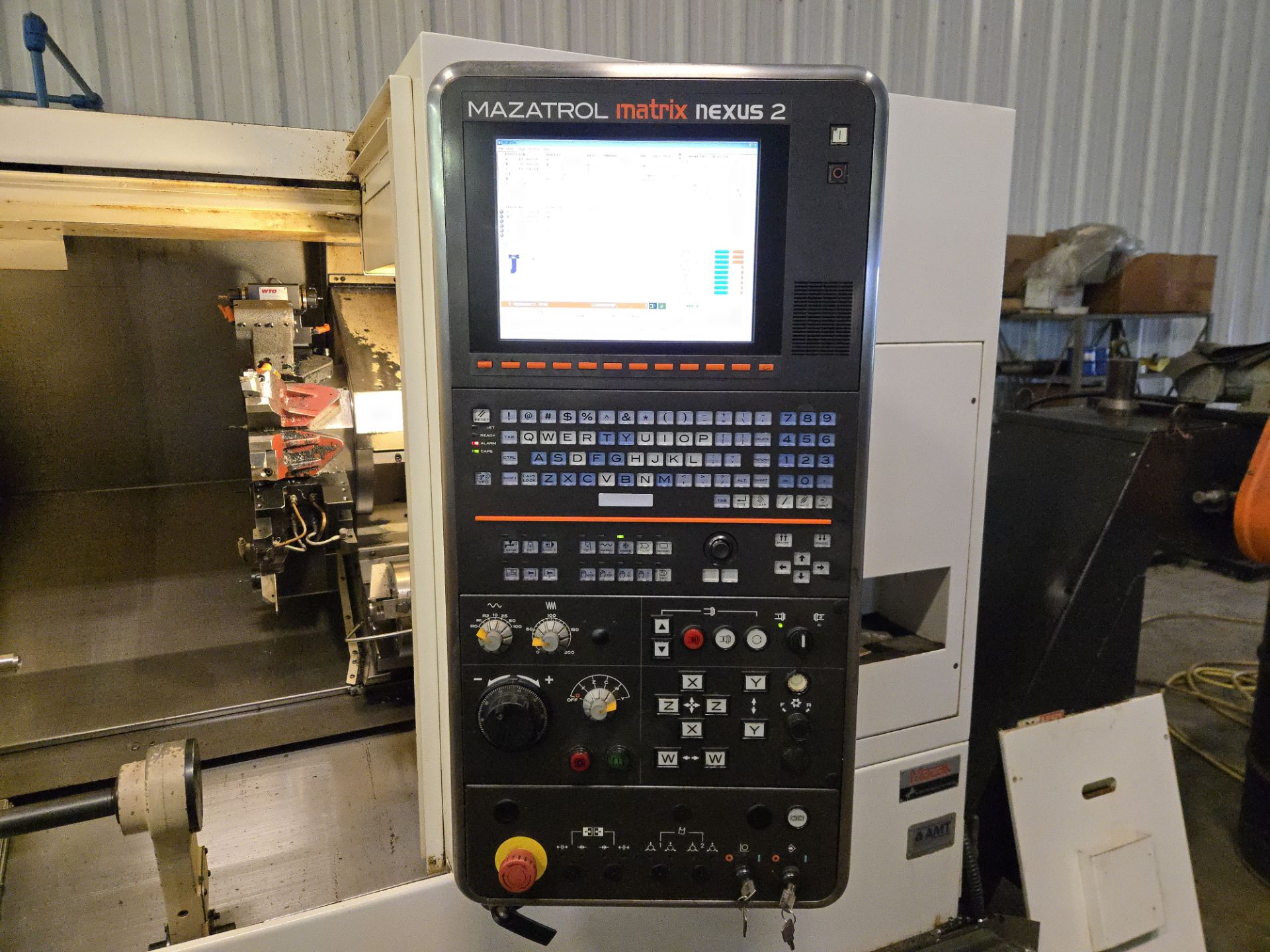 2014 Mazak Quick Turn Nexus 250-II MSY CNC Lathe w/ 12 Slot Turret, LNS Sprint S3 Bar Feeder, - Image 16 of 19