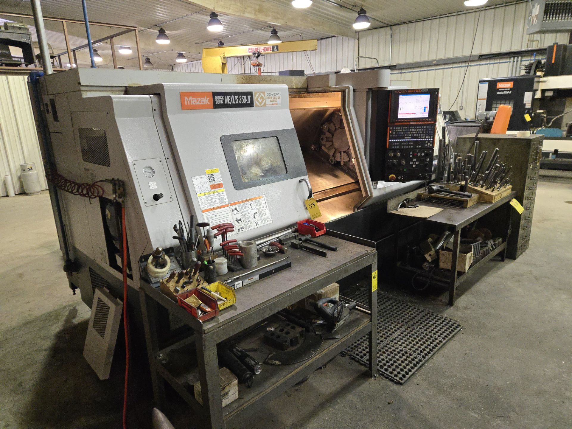 2008 Mazak Quick Turn Nexus 350-II CNC Lathe w/ 12 Slot Turret, Tailstock, Mazatrol Matrix Nexus