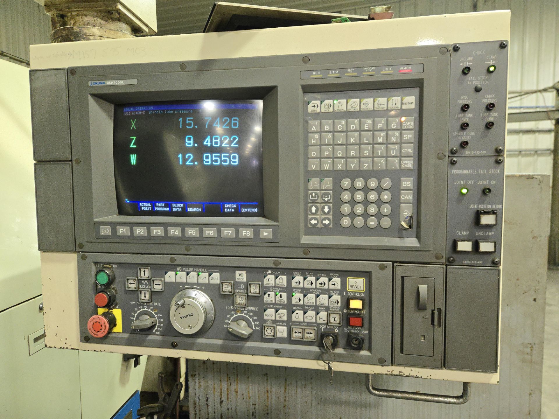 Okuma LB35II CNC Lathe w/ 12 Slot Turret, Tailstock, Okuma OSP7000L Controller - Image 14 of 16