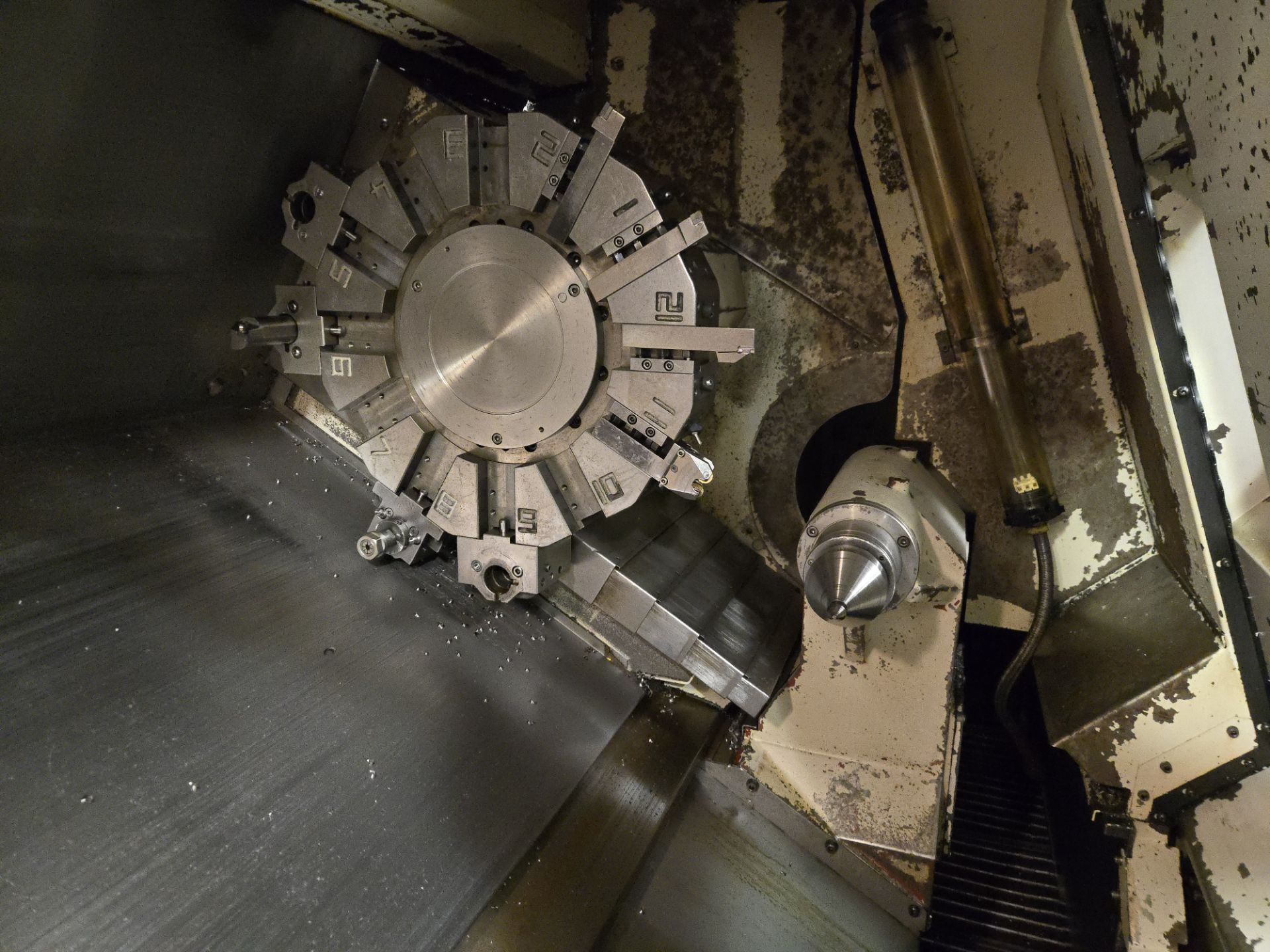 2008 Mazak Quick Turn Nexus 350-II CNC Lathe w/ 12 Slot Turret, Tailstock, Mazatrol Matrix Nexus - Image 7 of 17