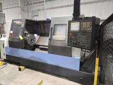 2012 Doosan Puma 400C CNC Lathe w/ Tailstock and Indexer, 10 Slot Turret, LNS Conveyor, 3-Jaw Chuck,