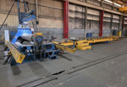 1977 Haeusler VRM-HY3040x35 4-Roller Plate Roll, 8' Max Width, Top Roll Approx. 56" Circumference