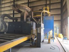 Blastec Plate & Structural Shot Blast, Plate Cap: 135" Wide x 4" Thick, I-beam Cap: 20" x 54"