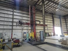 Plymouth Industries Rail Bound Welding Manipulator, Approx. Height 20', Boom Length 23'
