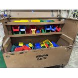 Knaack Port. Job Box w/ Electrical Outlet (Contents Not Included)