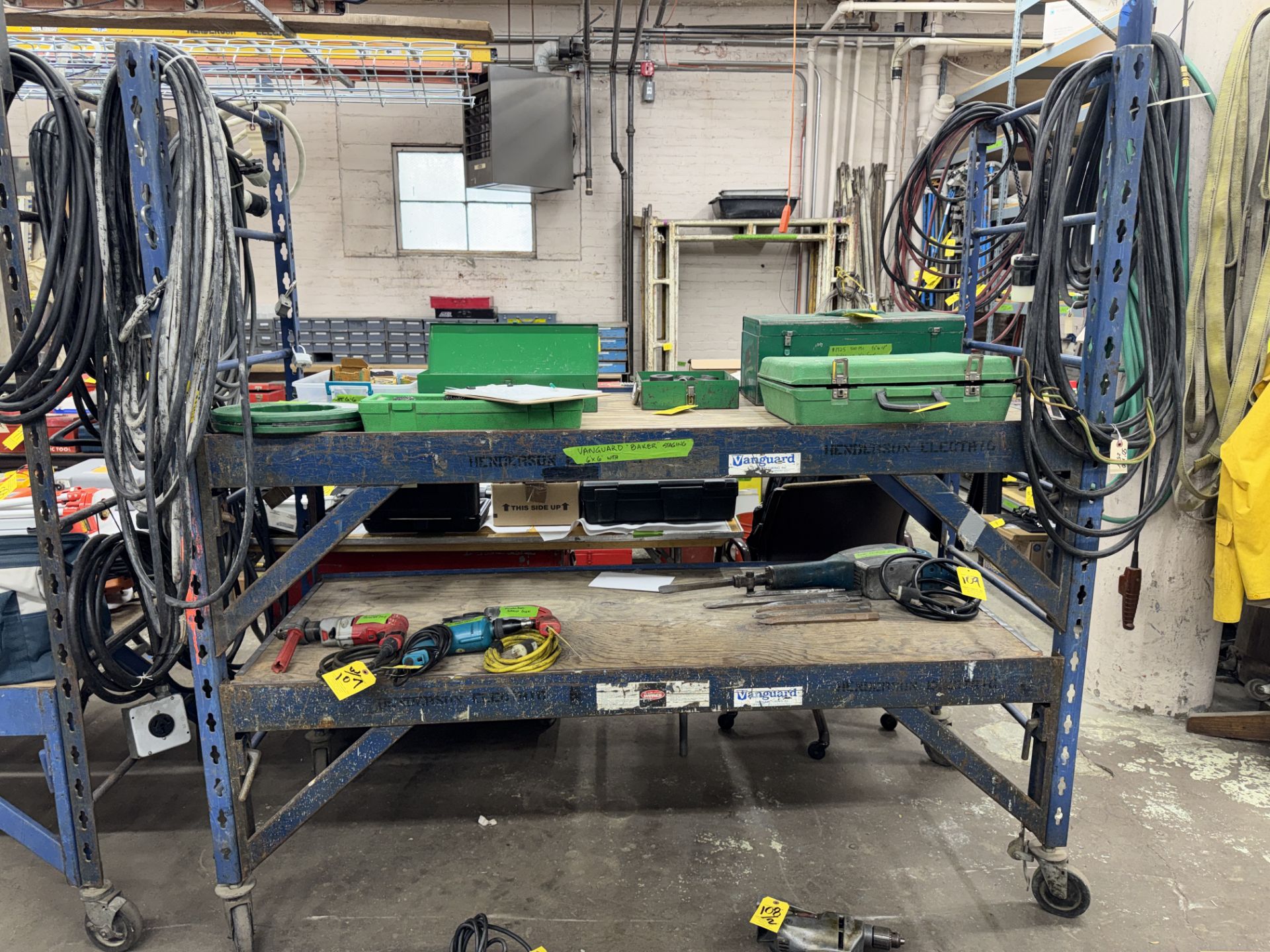 Vanguard 6' x 6' Baker Staging w/ (2) Platforms, Port.