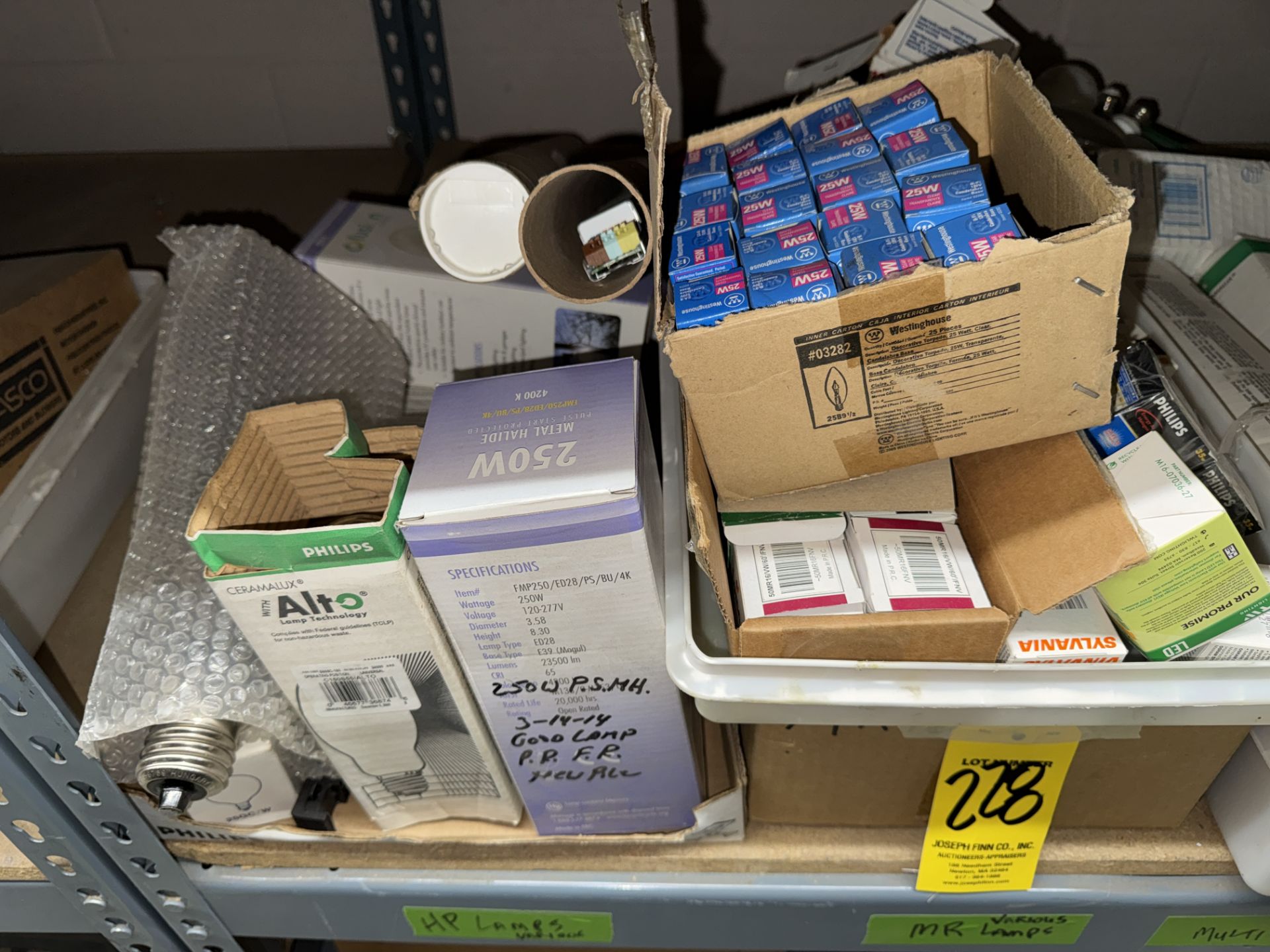 LOT Asst. Industrial Light Bulbs, Emergency Lights, Exit Signs on (2) - Image 10 of 14
