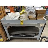 LOT Safety Gloves, Safety Boots, Vests, Face Masks. Safety Suits, Rubber Mats, w/ Port. Bench