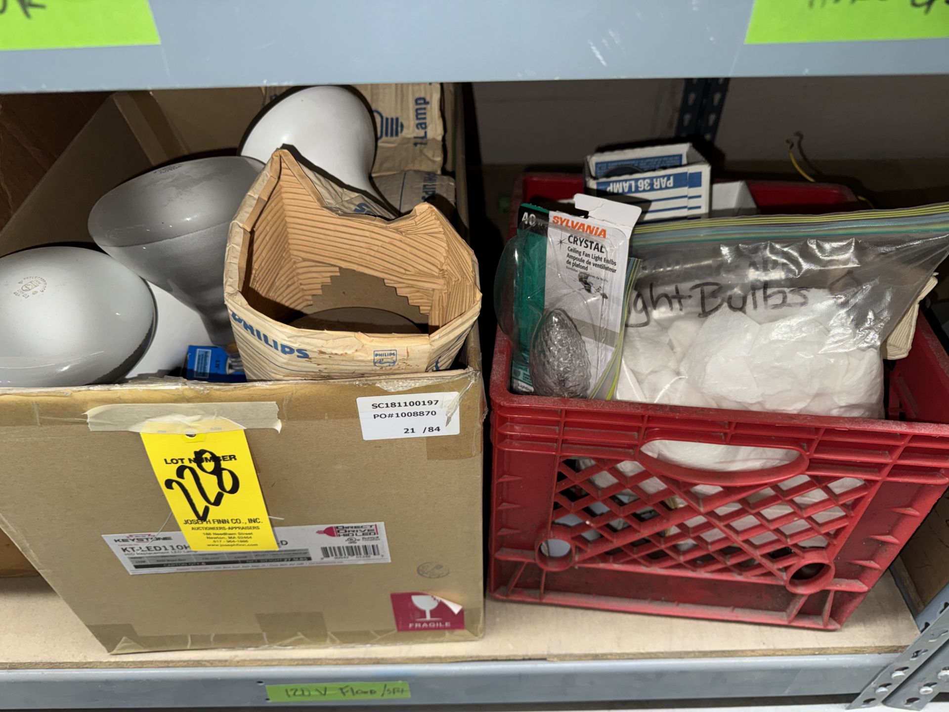 LOT Asst. Industrial Light Bulbs, Emergency Lights, Exit Signs on (2) - Image 8 of 14