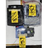 LOT (2) Asst. Brother P-Touch Labelers, Cartridges