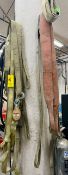Lot Asst. Web slings and straps for hoists and rigging