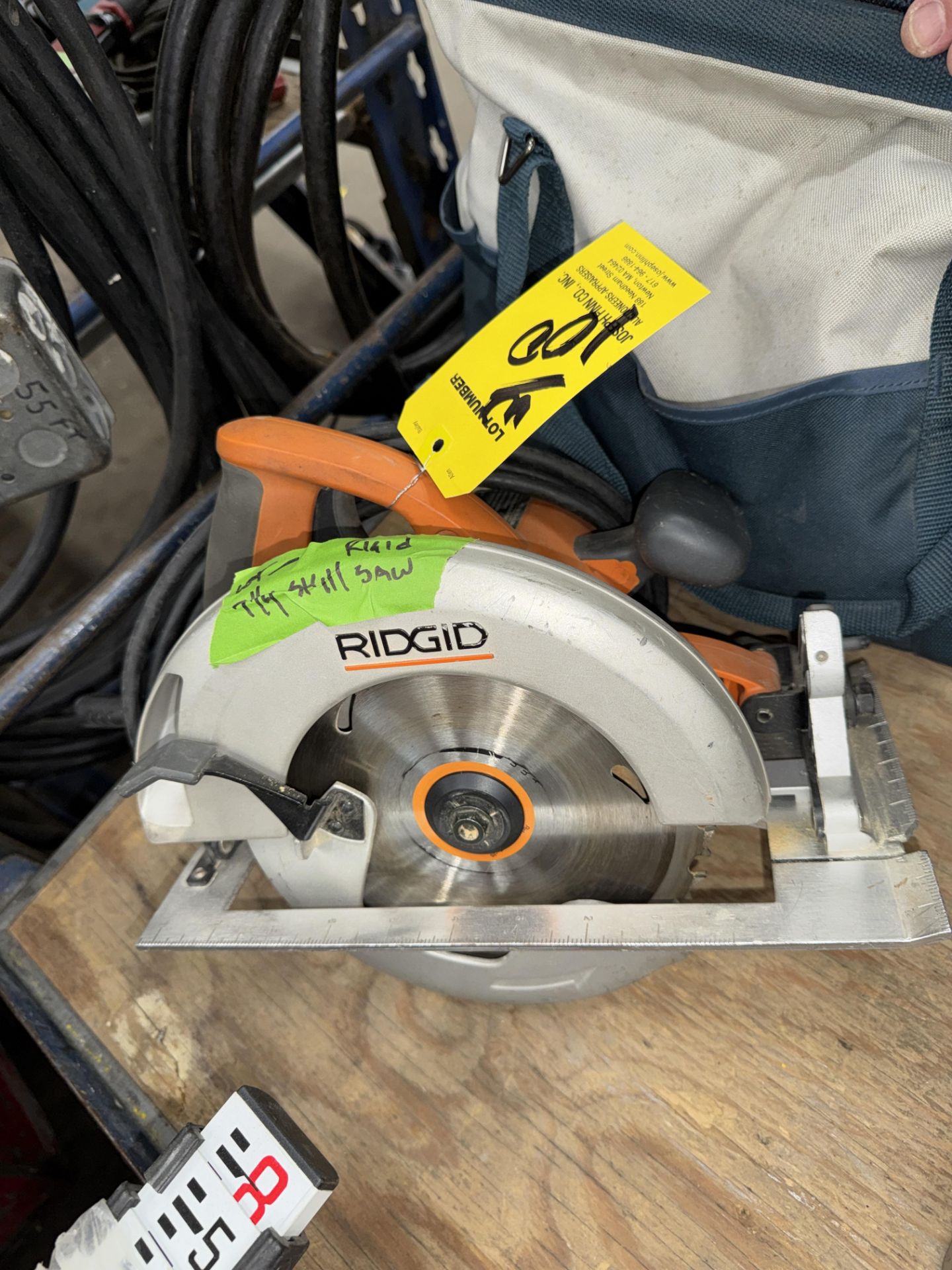 LOT Bosch 7 1/4" Circ. Saw w/ Bag & Rigid Circ. Saw - Image 3 of 3
