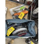 LOT Bosch 7 1/4" Circ. Saw w/ Bag & Rigid Circ. Saw