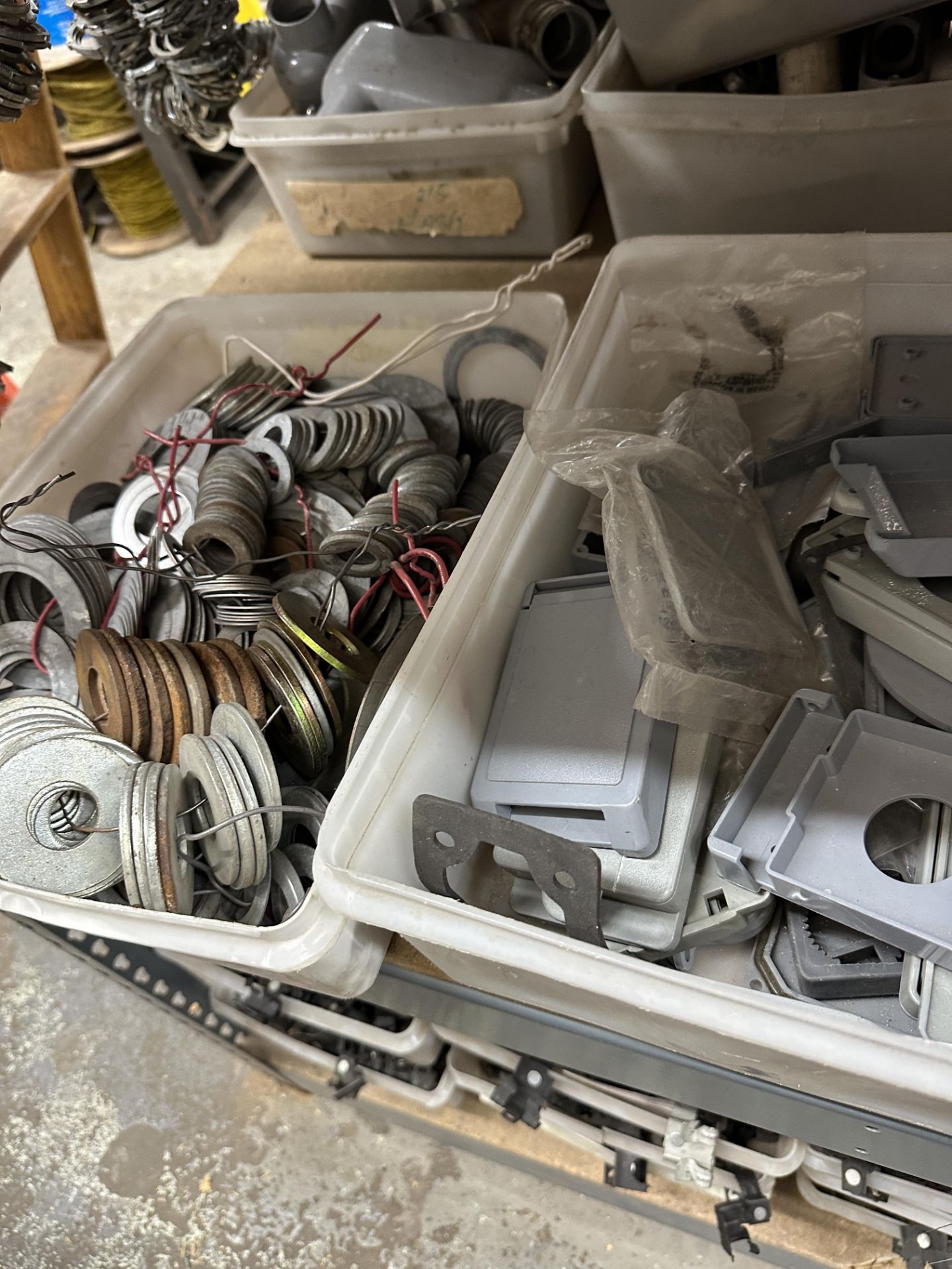 LOT Caddy Metal Stud Clips, Hangers, Bushings, Etc. - Image 6 of 6