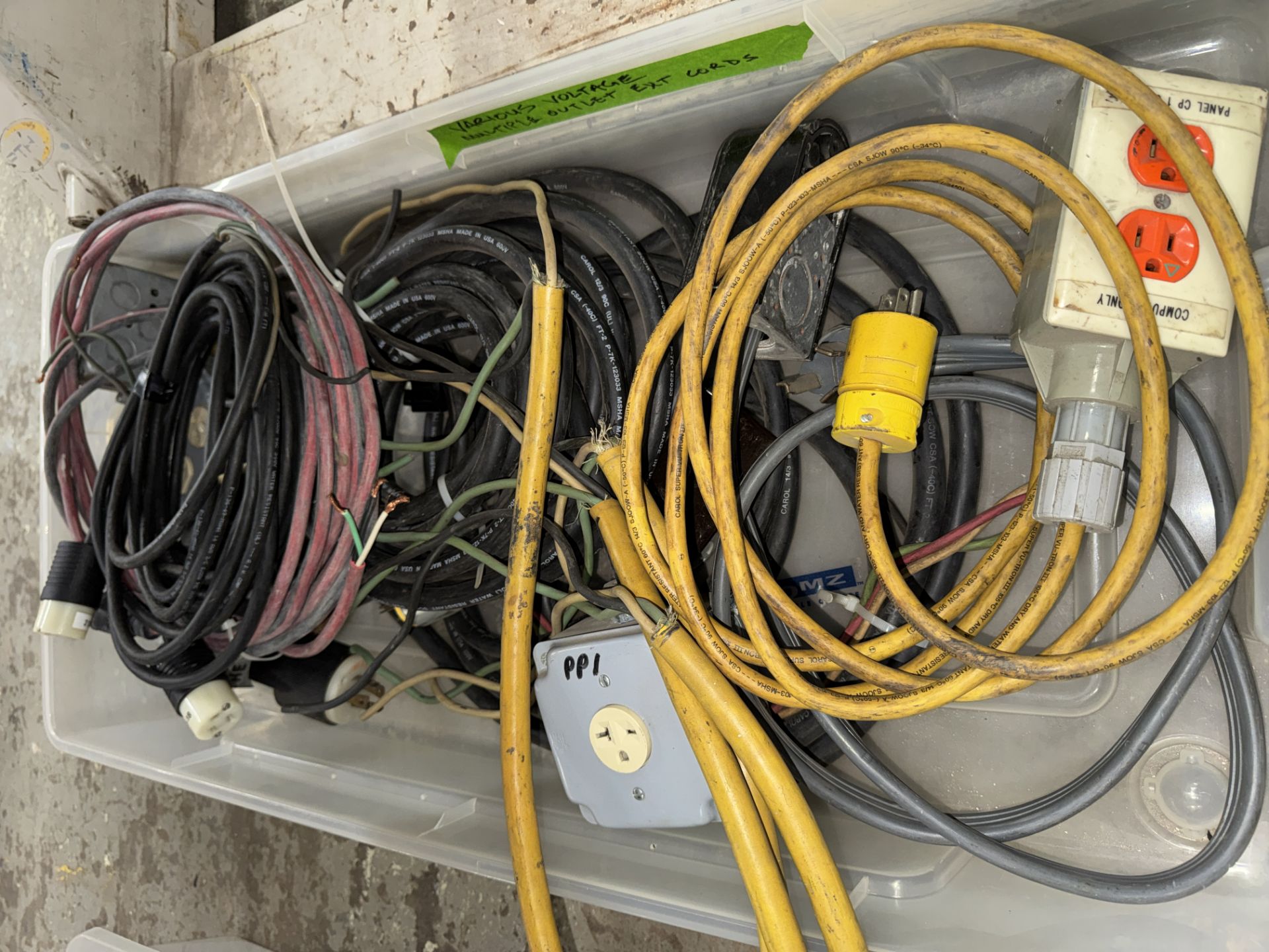 LOT Electrical Socket Boxes, HD Extension Cables in (3), 120 V - Image 2 of 4