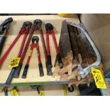 LOT (4) Asst. Bolt Cutters, Asst. Hand Saws