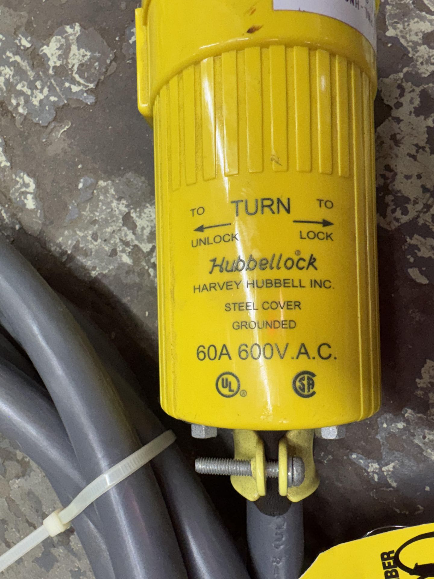 Hubbellock, Female, 6/4 Connection Cord, 60 Amp, 600 Volt - Image 2 of 2